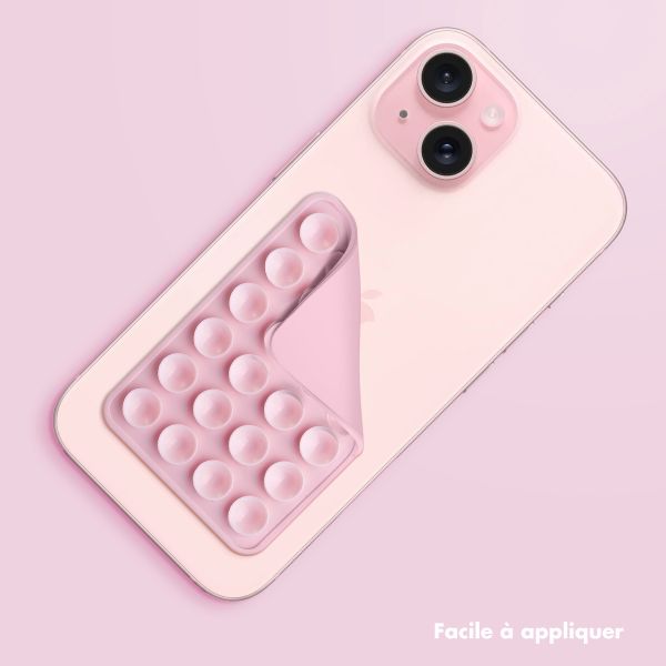 Selencia Pack de 2 Supports de téléphone à ventouse - Rose clair