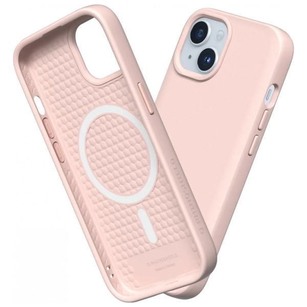RhinoShield ﻿Coque SolidSuit MagSafe Apple iPhone 15 Plus - Classic Blush Pink