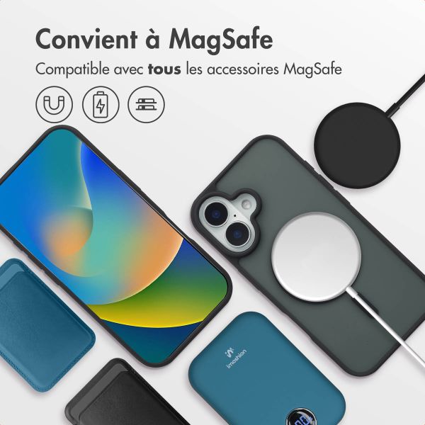 imoshion Coque Color Guard avec MagSafe iPhone 16 - Noir