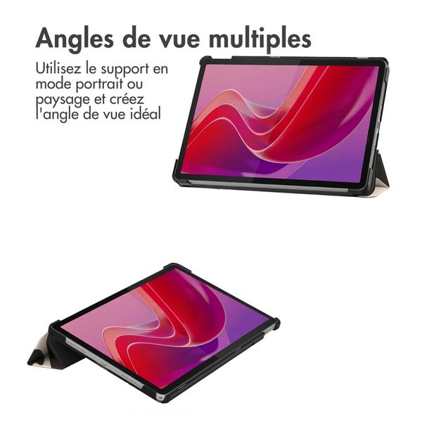 imoshion Coque tablette Design Trifold Lenovo Tab M11 - Leopard
