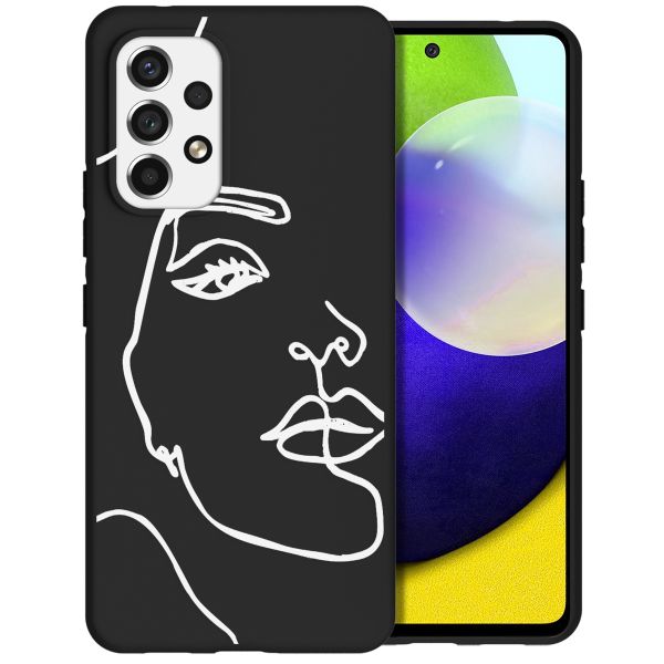 imoshion  Coque Design Samsung Galaxy A53 - Line Art Woman Black 