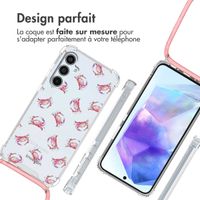 imoshion Coque Design avec cordon Samsung Galaxy A55 - Crab Watercolor