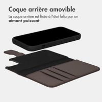 imoshion Étui portefeuille luxe 2-en-1 amovible Apple iPhone 12 (Pro) - Marron