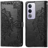 imoshion Etui de téléphone portefeuille Mandala Oppo A40 & Oppo A40M & Oppo A60 (5G) - Noir