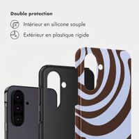 Selencia Coque arrière Vivid Samsung Galaxy A36 / A56 - Dream Swirl Chocolate