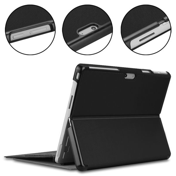 imoshion Coque tablette Trifold Microsoft Surface Pro 9 / Pro 10 / Pro 11 - Noir