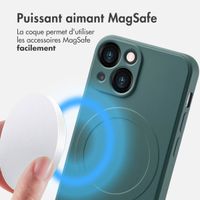 imoshion Coque Couleur avec MagSafe iPhone 13 Mini - Vert foncé