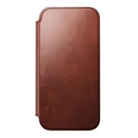 Nomad Étui de style livre folio moderne en cuir Horween avec MagSafe Apple iPhone 17 Pro Max - Olde Dublin