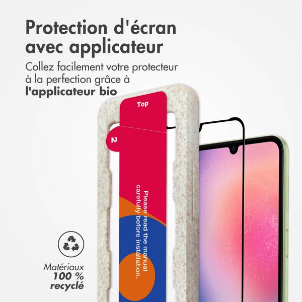 Accezz Protection d'écran en verre trempé avec applicateur Samsung Galaxy A25 (5G)