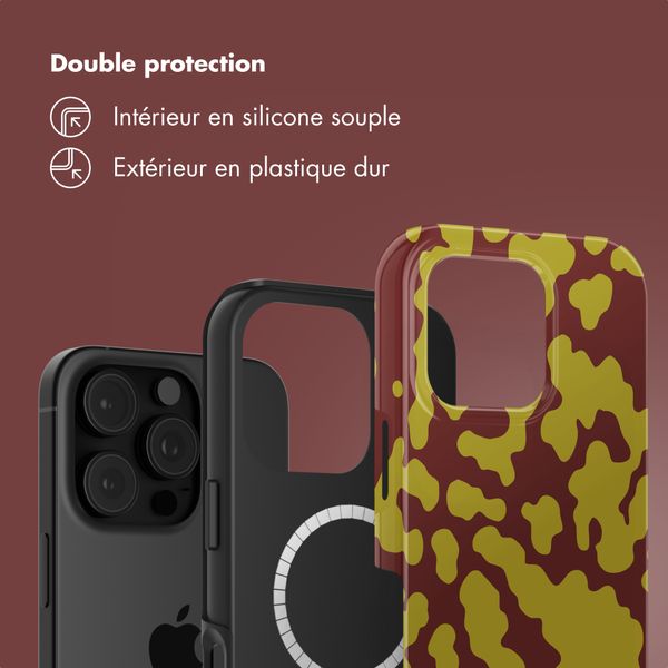 Selencia Coque arrière Vivid avec MagSafe Apple iPhone 16 Pro Max - Moo'd Olive Dust