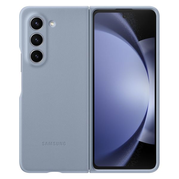 Samsung Coque éco-cuir originale Galaxy Z Fold 5 - Bleu