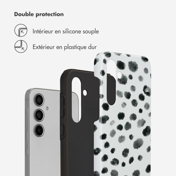 Selencia Coque arrière Vivid Tough Samsung Galaxy A55  - Trendy Leopard