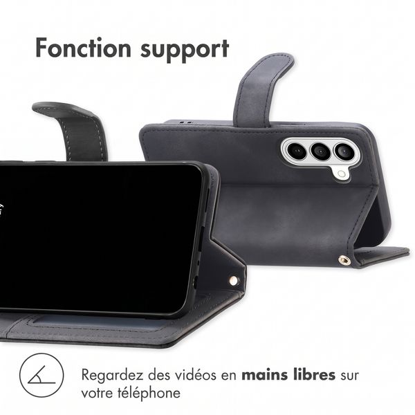 imoshion Etui de télephone portefeuille avec cordon Samsung Galaxy A27 (5G) - Noir