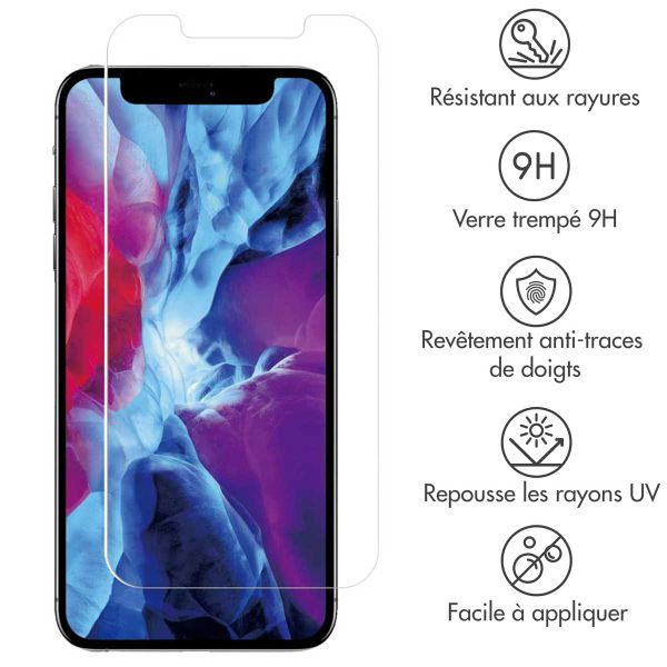 Accezz Protection d'écran en verre trempé Apple iPhone 12 Pro Max