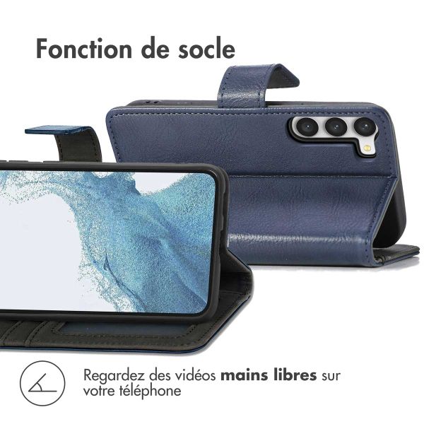 imoshion Étui de téléphone portefeuille Luxe Samsung Galaxy S23 Plus - Bleu foncé