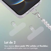 imoshion Pad pour cordon de téléphone - Pack de 2 - Argent
