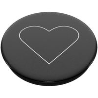 PopSockets PopGrip - Amovible - White Heart Black