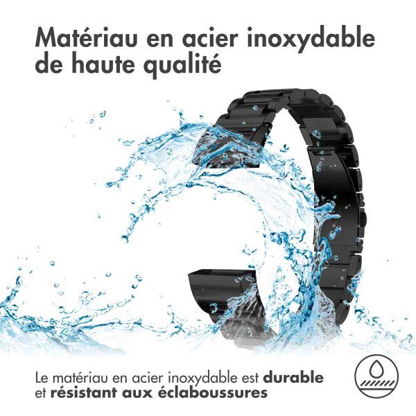 imoshion Bracelet en acier Fitbit Charge 2 - Noir