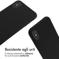 imoshion Coque en silicone avec cordon Apple iPhone X / Xs - Noir