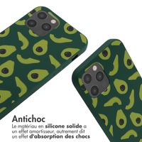 imoshion Coque design en silicone avec cordon iPhone 12 (Pro) - Avocado Green