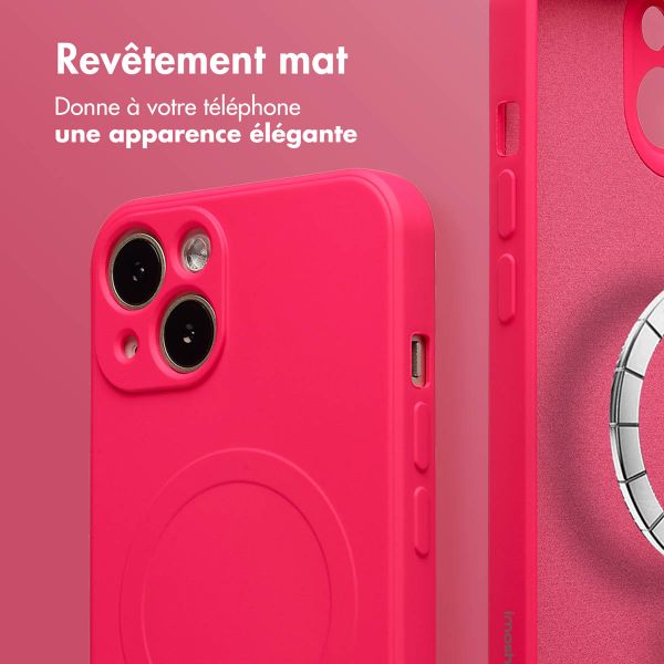 imoshion Coque Couleur avec MagSafe Apple iPhone 13 - Neon Pink