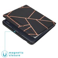 imoshion Design Slim Hard Sleepcover avec support Kobo Libra 2 / Tolino Vision 6 - Black Graphic