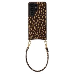 Selencia Nova coque arrière en cuir véritable avec porte-cartes Samsung Galaxy S26 Ultra - Fawn Chic
