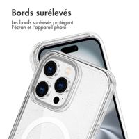 imoshion Coque Pailletée avec MagSafe Apple iPhone 16 Pro Max - Paillettes Transparent