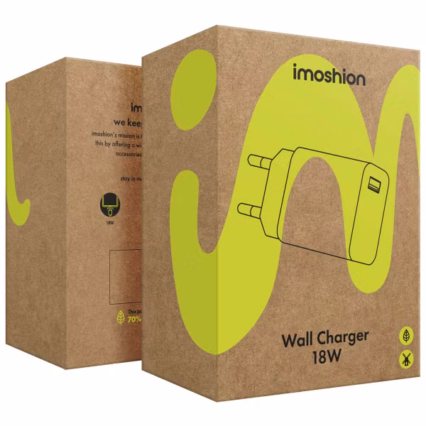 imoshion Adaptateur secteur 18 watts | USB-A - Blanc
