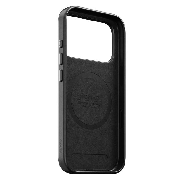 Nomad Coque arrière traditionnelle en cuir Horween avec MagSafe Apple iPhone 17 Pro - Noir