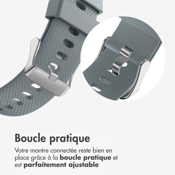 imoshion Bracelet en silicone souple Samsung Galaxy Watch 8 (Classic) - 40 / 44 / 46mm - Gris