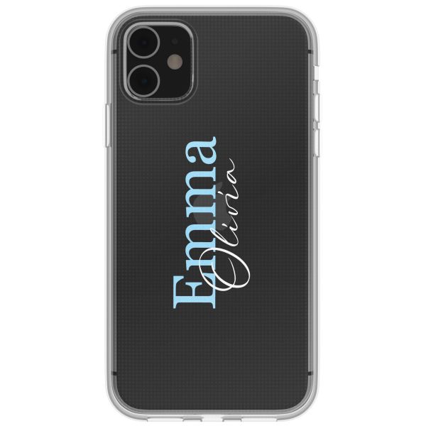 Coque personnalisée avec un nom iPhone 11 - Transparent