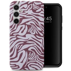 Selencia Coque arrière Vivid Samsung Galaxy A55 - Trippy Swirl Dark Rose