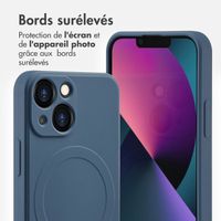 imoshion Coque Couleur avec MagSafe Apple iPhone 13 Mini - Bleu foncé
