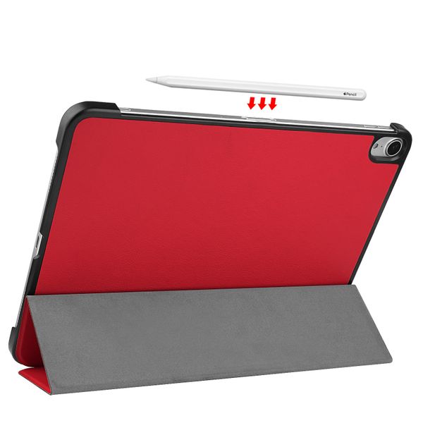 imoshion Coque tablette Trifold iPad Air 11 pouces (2024) M2 / Air 5 (2022) / Air 4 (2020) - Rouge