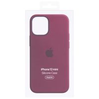 Apple Coque en silicone MagSafe Apple iPhone 12 Mini - Plum