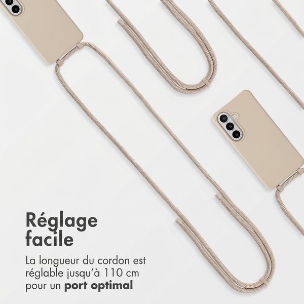 imoshion Coque arrière Color avec cordon amovible et MagSafe Samsung Galaxy S26 - Nude