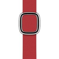 Apple Leather Band Modern Buckle Apple Watch Series 1 á 9 / SE (38/40/41 mm) | Series 10 (42 mm) - Taille M - Scarlet Red