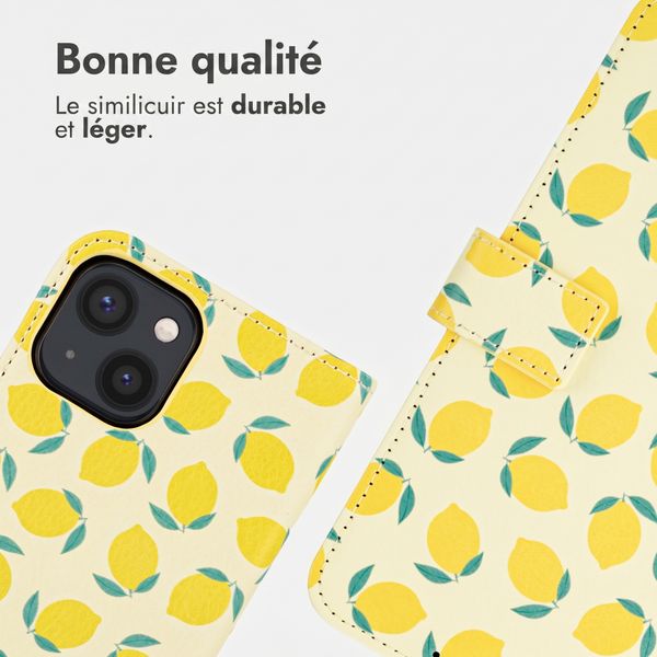 imoshion Étui de télephone portefeuille Design Apple iPhone 13 - Citrus Dream