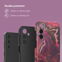 Selencia Coque arrière Vivid Samsung Galaxy A15 (5G) - Marble Purple