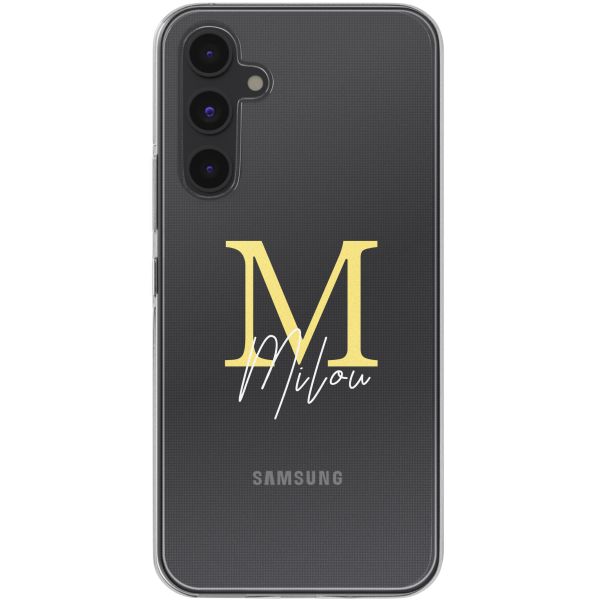 Coque personnalisée avec une lettre Samsung Galaxy A54 (5G) - Transparent