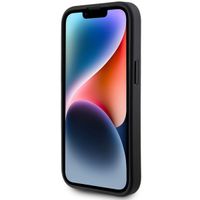 Guess Coque 4G Metal Logo Glitter Apple iPhone 15 - Noir