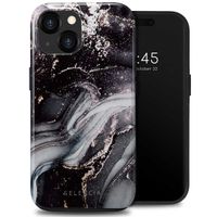 Selencia Coque arrière Vivid Apple iPhone 15 - Chic Marble Black
