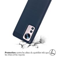 imoshion Coque Brushed Xiaomi 12 Pro - Bleu foncé