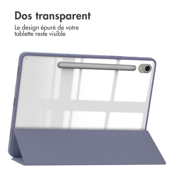 imoshion Coque tablette rigide Trifold Samsung Galaxy Tab S9 11.0 pouces - Violet