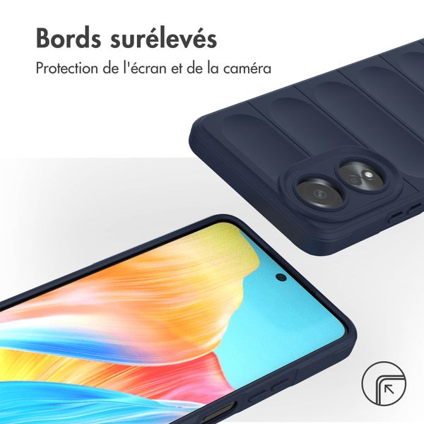 imoshion Coque arrière EasyGrip Oppo A58 (4G) - Bleu foncé