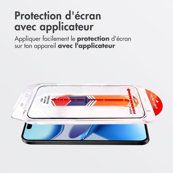 Accezz Protecteur d’écran en verre trempé + Applicateur Apple iPhone Air