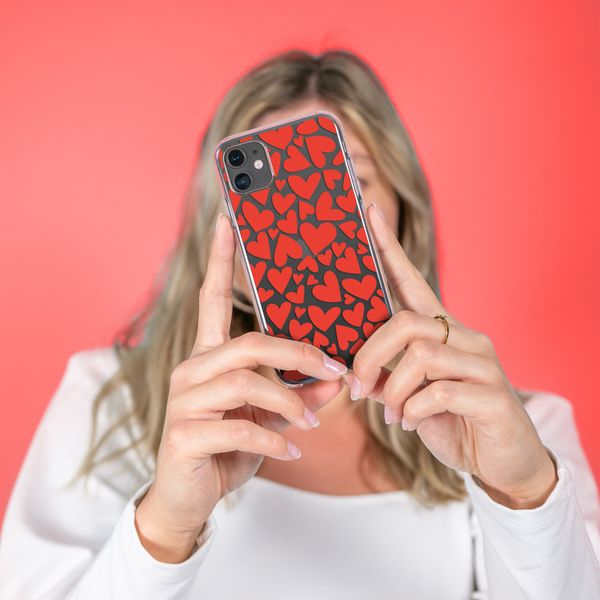 imoshion Coque Design iPhone 11 Pro - Cœurs - Rouge