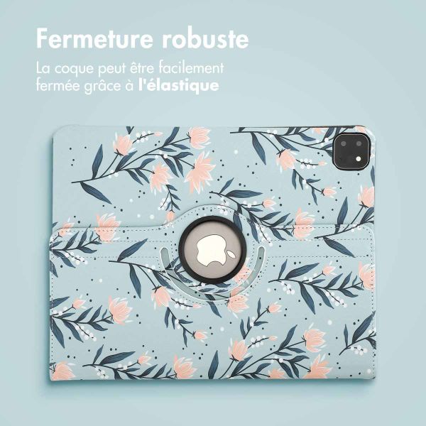 imoshion Coque tablette Design rotatif à 360° iPad Pro 13 (2024) M4 - Flowers