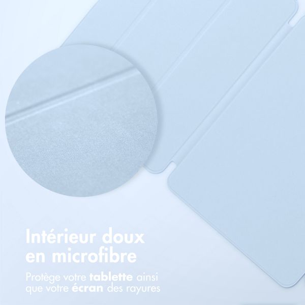 imoshion Magnetic etui de téléphone portefeuille Apple iPad Air 11 pouces (2025) M3 / (2024) M2 / Air 5 (2022) / Air 4 (2020) - Bleu clair